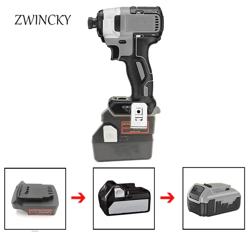Power Tools Hikoki - محول ZWINCKY للاستخدام مع بطاريات هيتاشي/هيكوكي