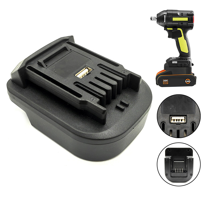 Power Tools Orange - مهايئ بطارية محول ل Worx 4Pin