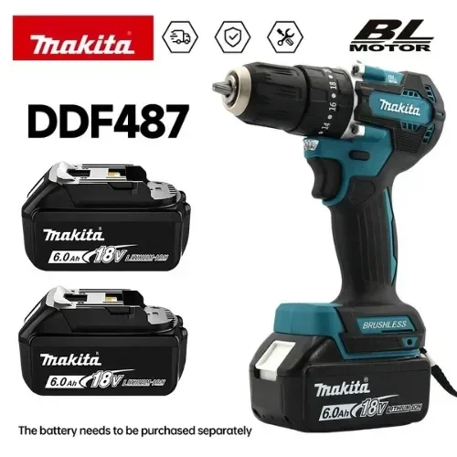 Makita Drill Ddf484 - مثقاب ماكيتا الأصلي DDF487 اللاسلكي 18