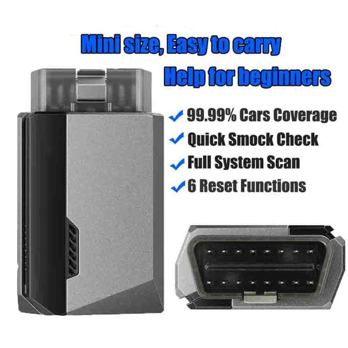 Health Power Tools - ماسح ضوئي بلوتوث OBD2 للسيارة لتشخيص