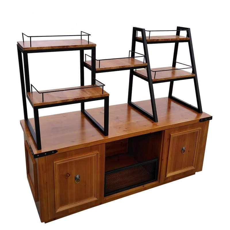 رف عرض خشبي حديث للبسكويت والخ - مراجعة Power Tools Display Rack وسعره