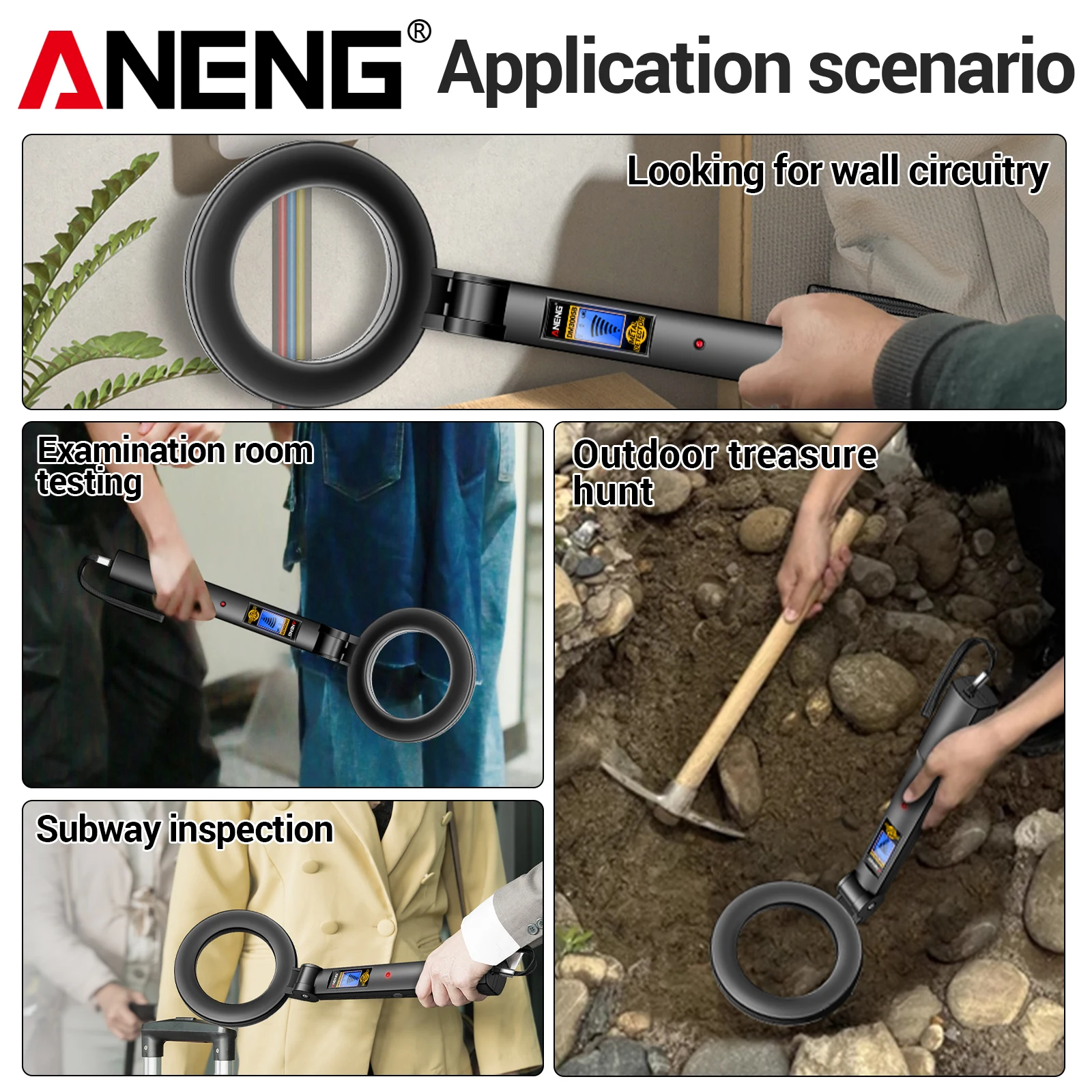 جهاز كشف المعادن المحمول ANENG - مراجعة Power Tools Inspection وسعره