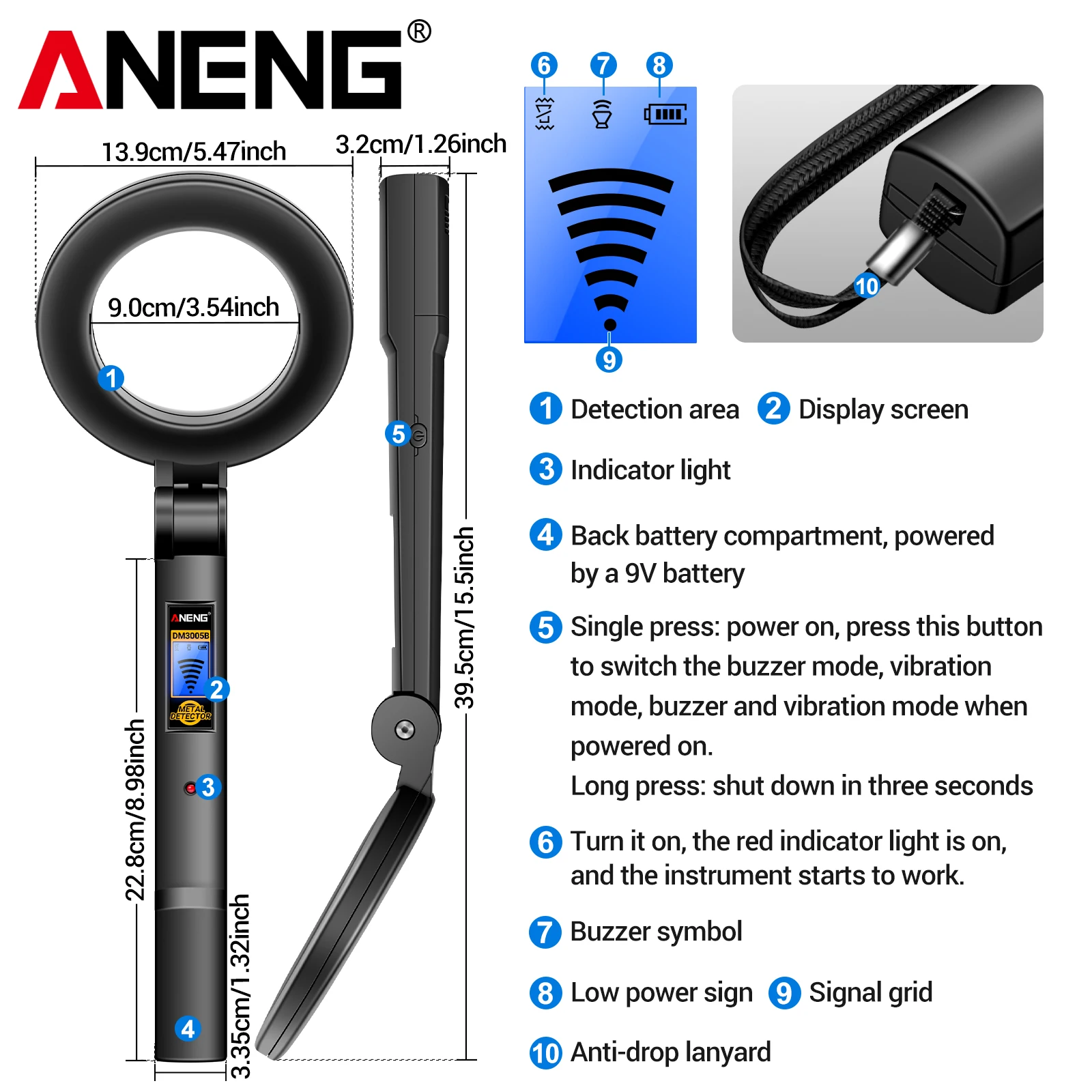 جهاز كشف المعادن المحمول ANENG - مراجعة Power Tools Inspection وسعره