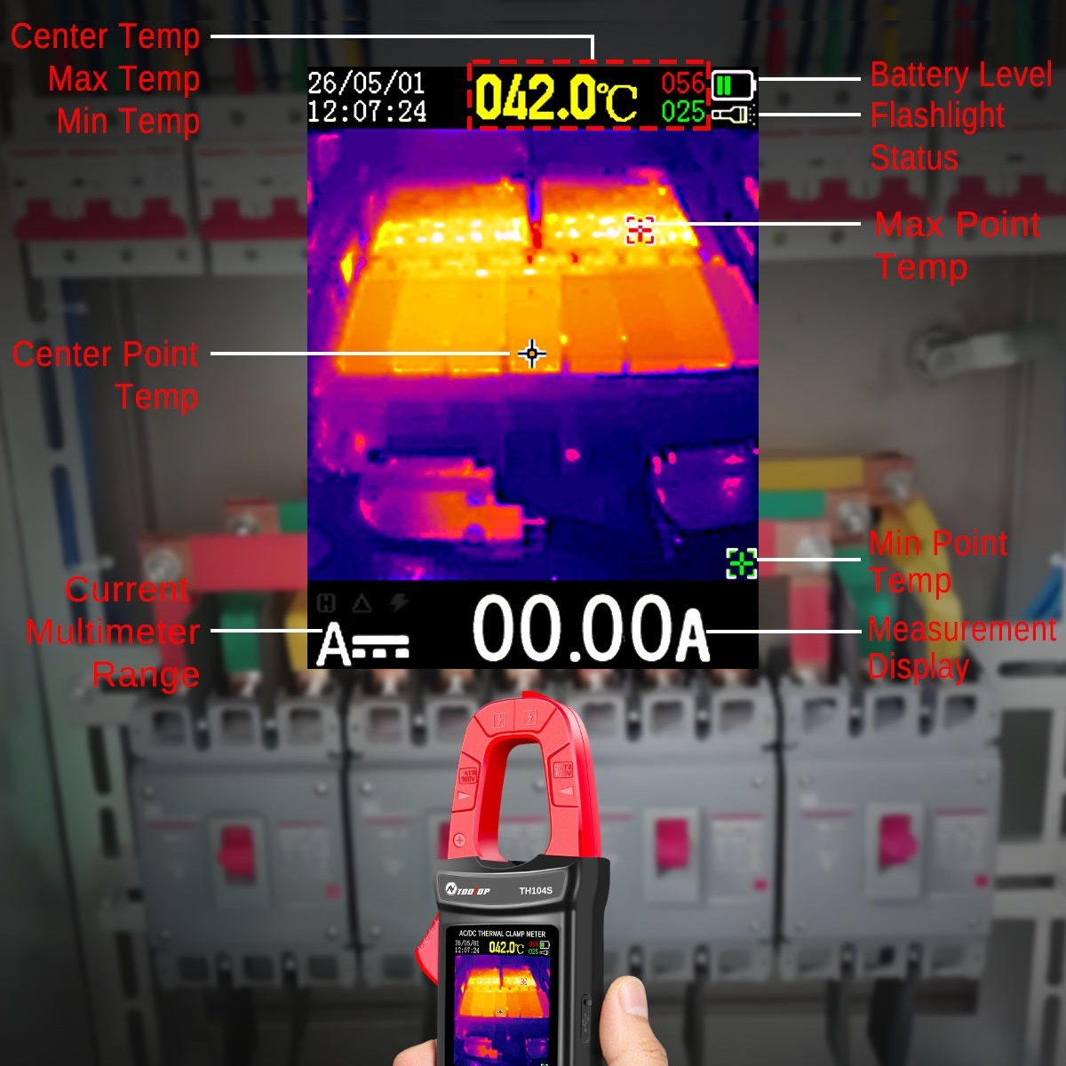 مقياس حراري TH104S بدقة 10000  - مراجعة Power Tools Inspection وسعره