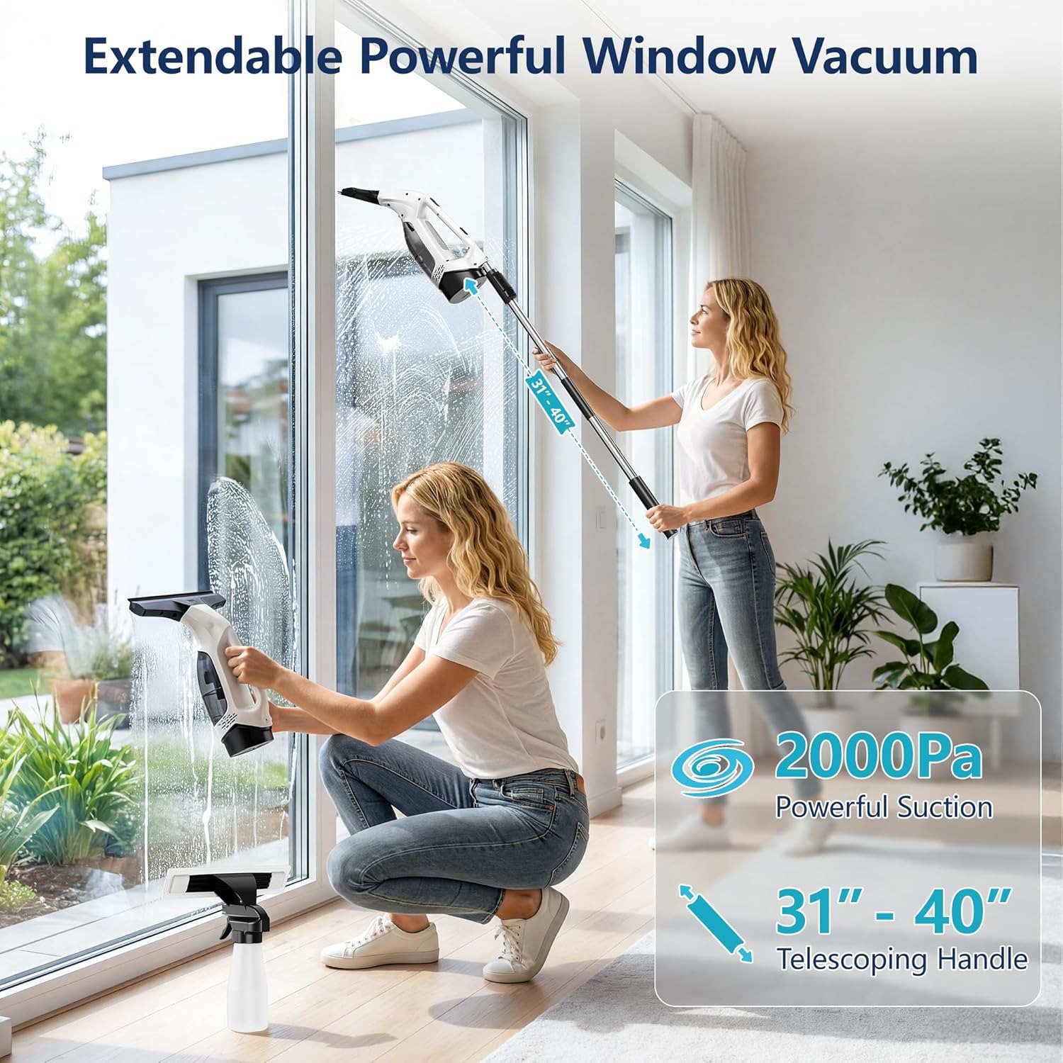 منظف نوافذ كهربائي محمول بقوة  - مراجعة Power Tools Usa وسعره