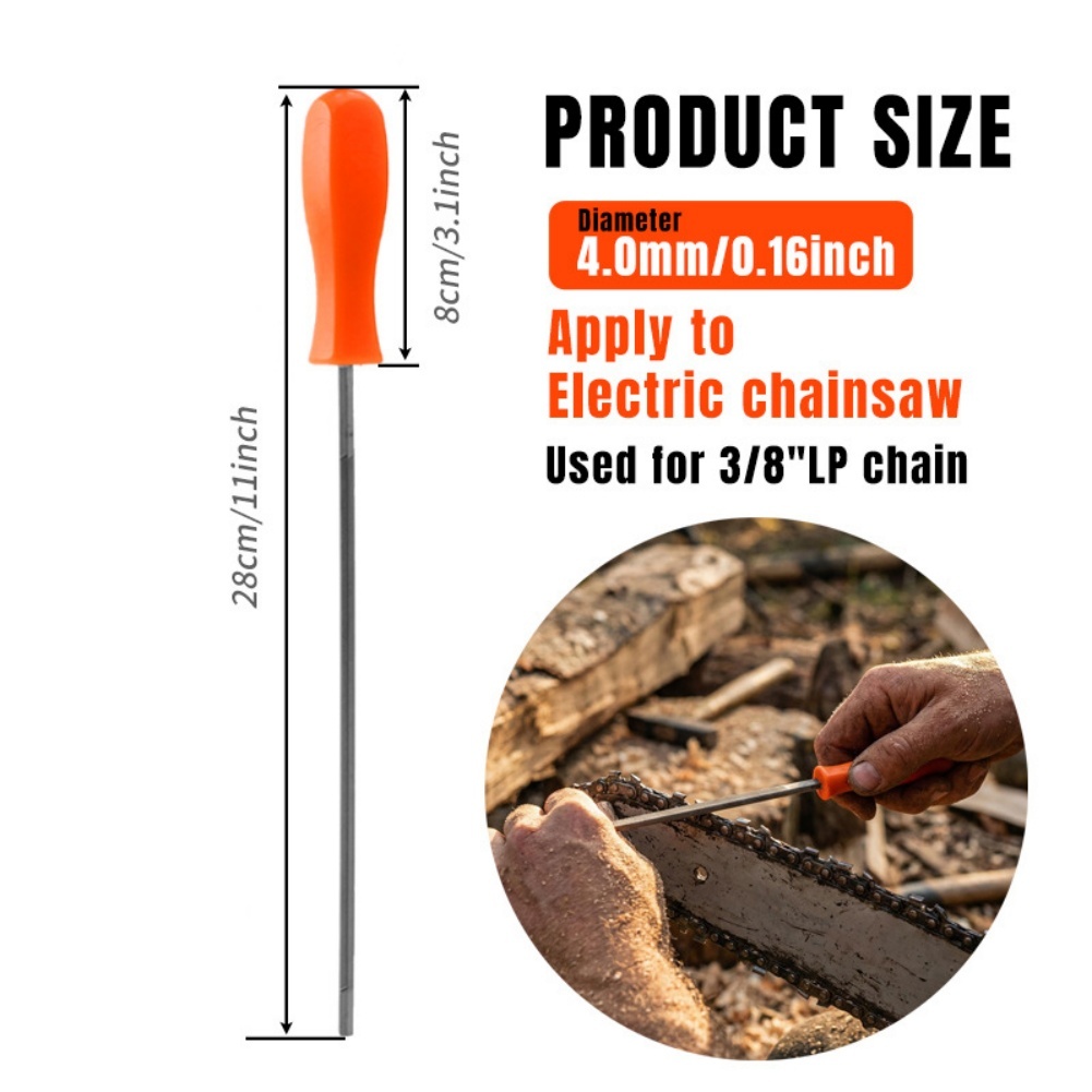 مبرد سلسلة منشار سداسي الشكل 4 - مراجعة Power Tools Orange وسعره