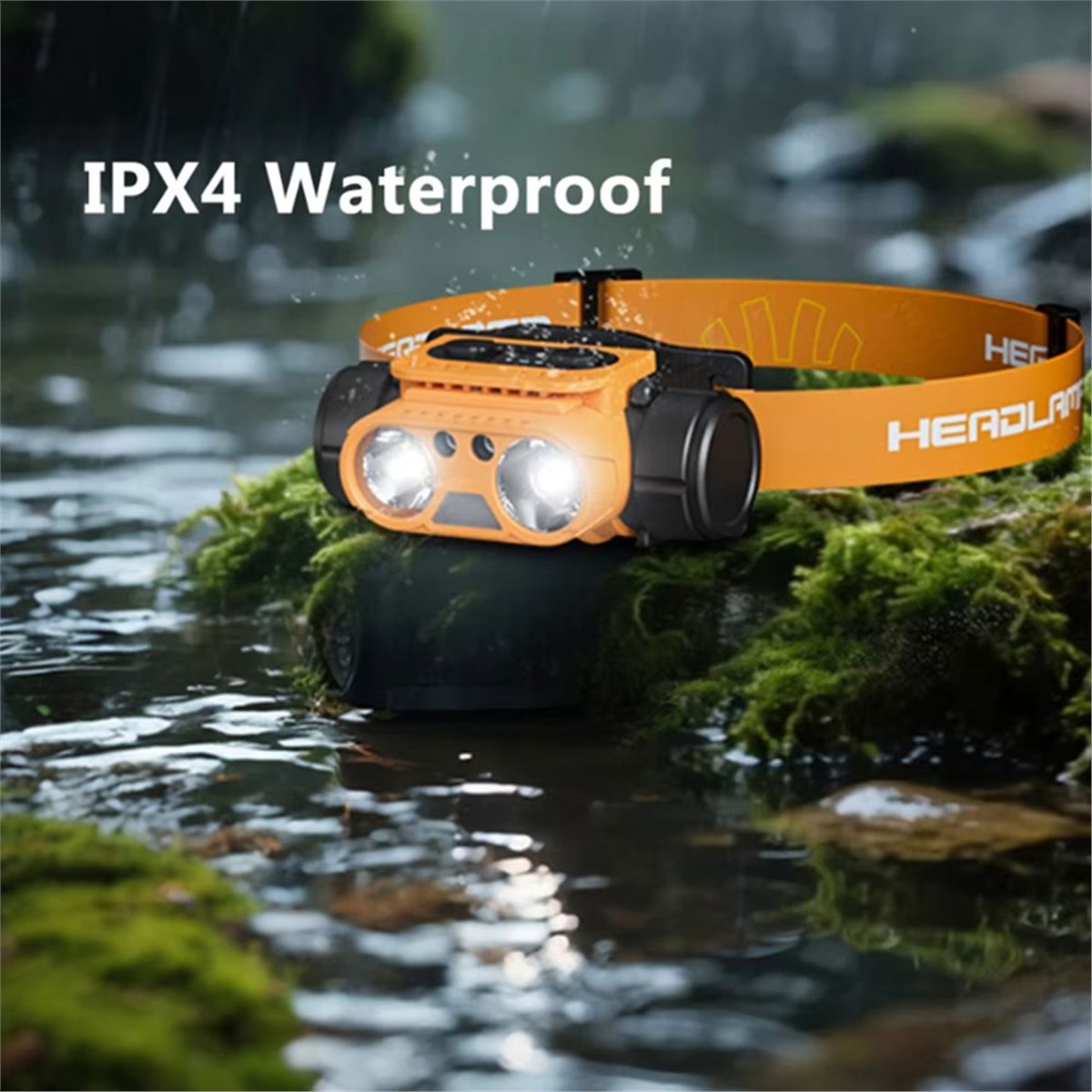 مصباح رأس LED قوي قابل لإعادة  - مراجعة Power Tools Orange وسعره