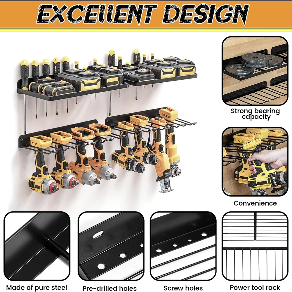 أداة السلطة جدار جبل حامل الثق - مراجعة Power Tools On Pegboard وسعره