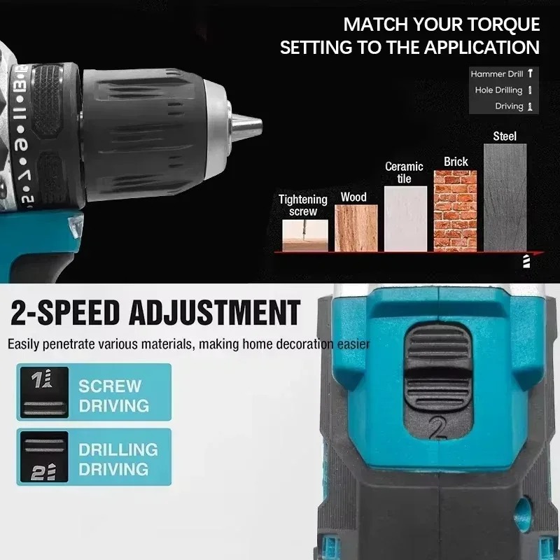 مفك كهربائي ماكيتا DDF487 الأص - مراجعة Makita Drill Ddf484 وسعره